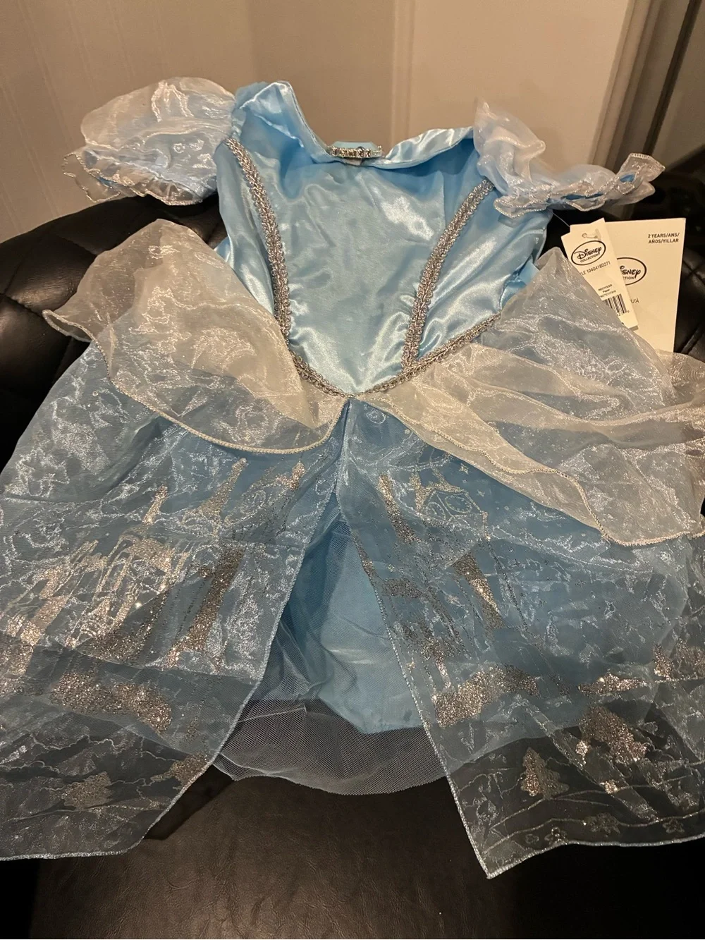Disney Cinderella Light Blue Sparkle Princess Dress